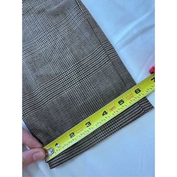 NWT Rag Bone Dress SlacksBeige Rebecca Plaid Size 6 - Picture 9 of 10